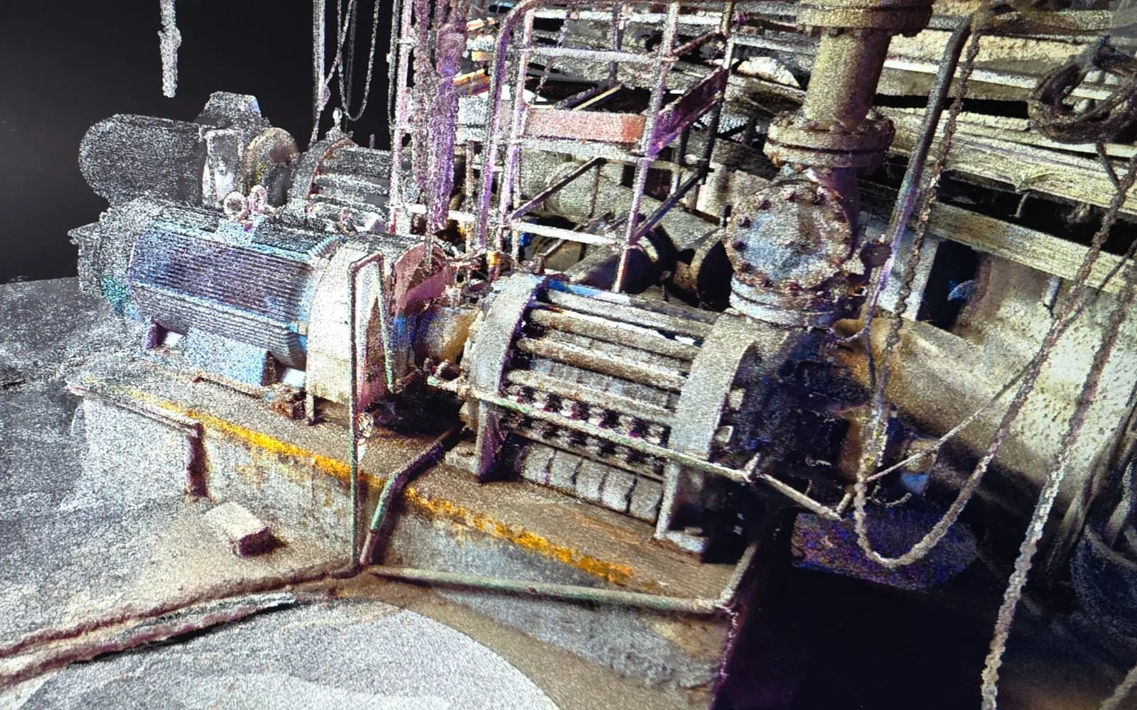 Industrial installation captured as a point cloud for engineering validation