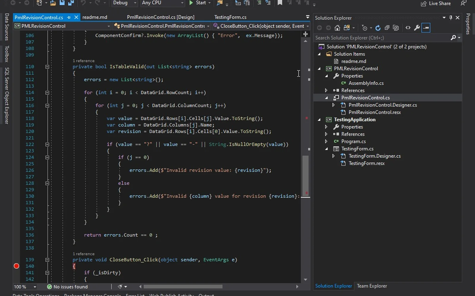 Software code and validation logic for ED&MG engineering tools